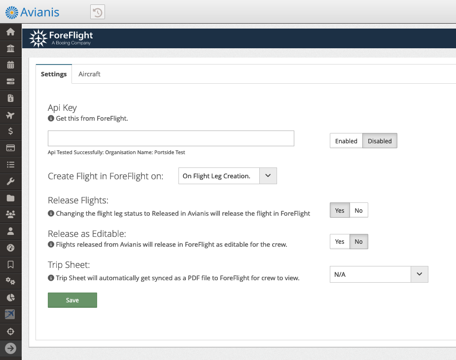 ForeFlight Integration Setup